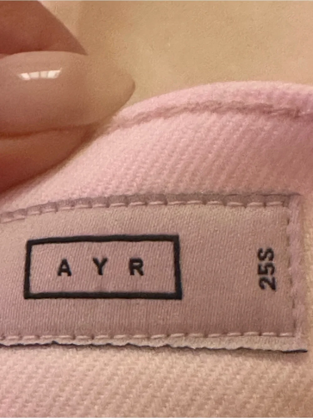 AYR YAYA Cream Straight-Leg Women's Jeans - Picture 4 of 7